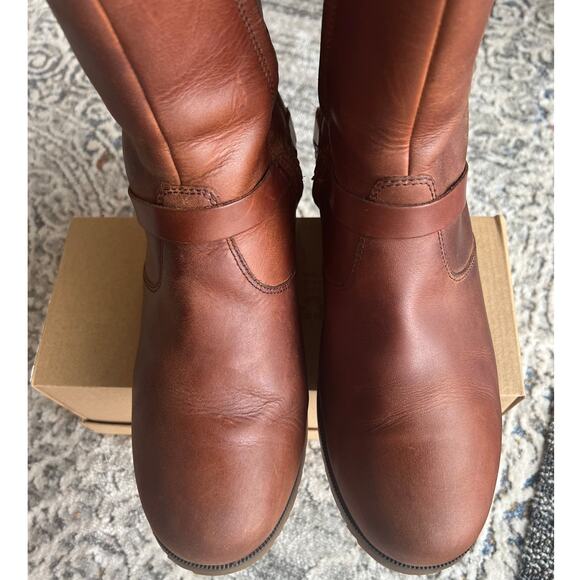 Teva Women's De La Vina Mid Waterproof Leather Zip Boots Size 11 Brown - Picture 14 of 14